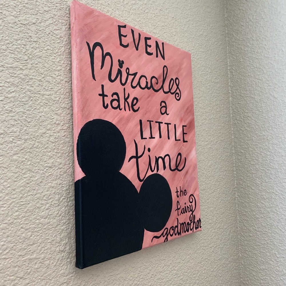 Hand-Painted Disney Inspired Canvas Art - Picture 3 of 3